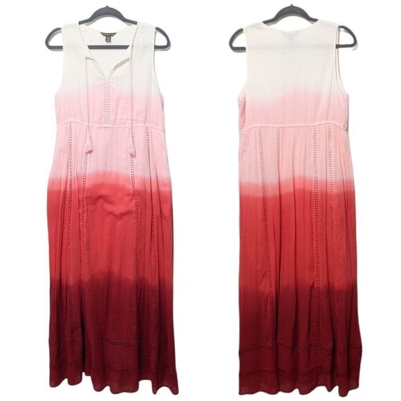 TOMMY BAHAMA Tie Dye Ombre Maxi Dress M - Picture 1 of 8